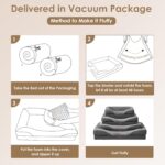 Large Dog Memory Foam Bed – Orthopedic Bolster Couch with Sides, Washable Cover, Waterproof Liner, Customizable Size & Material - Image 3