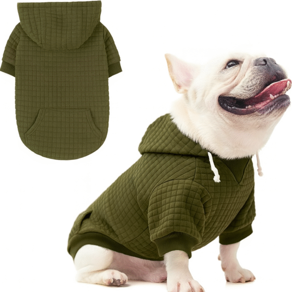 Warm Dog Hoodie for Small to Large Dogs – Soft Winter Sweatshirt with Pocket for Puppies and Cats