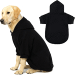 Soft Warm Dog Hoodie with Leash Hole & Pocket – Winter Sweatshirt for Small to Large Dogs and Cats