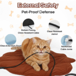 Heated Pet Pad for Dogs & Cats – 7-Layer Safety Design, Waterproof, Chew-Resistant & Machine Washable Electric Warming Mat - Image 3